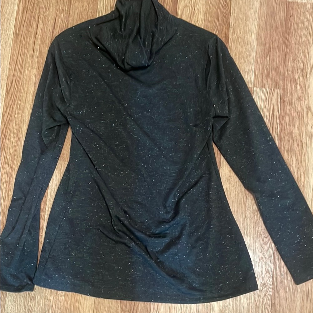 Grey glitter turtleneck